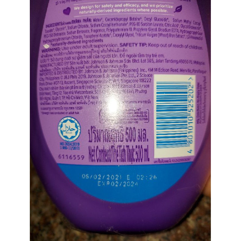 Dầu Gội Giúp Tóc Chắc Khỏe Cho Bé Gái Johnsons 500ml