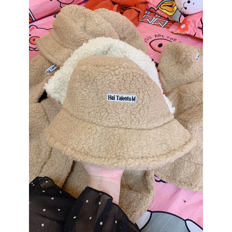 Mũ bucket lông cừu 🐏 kèm ảnh thật về hàng siêu đẹp. bao giá toàn thị trường