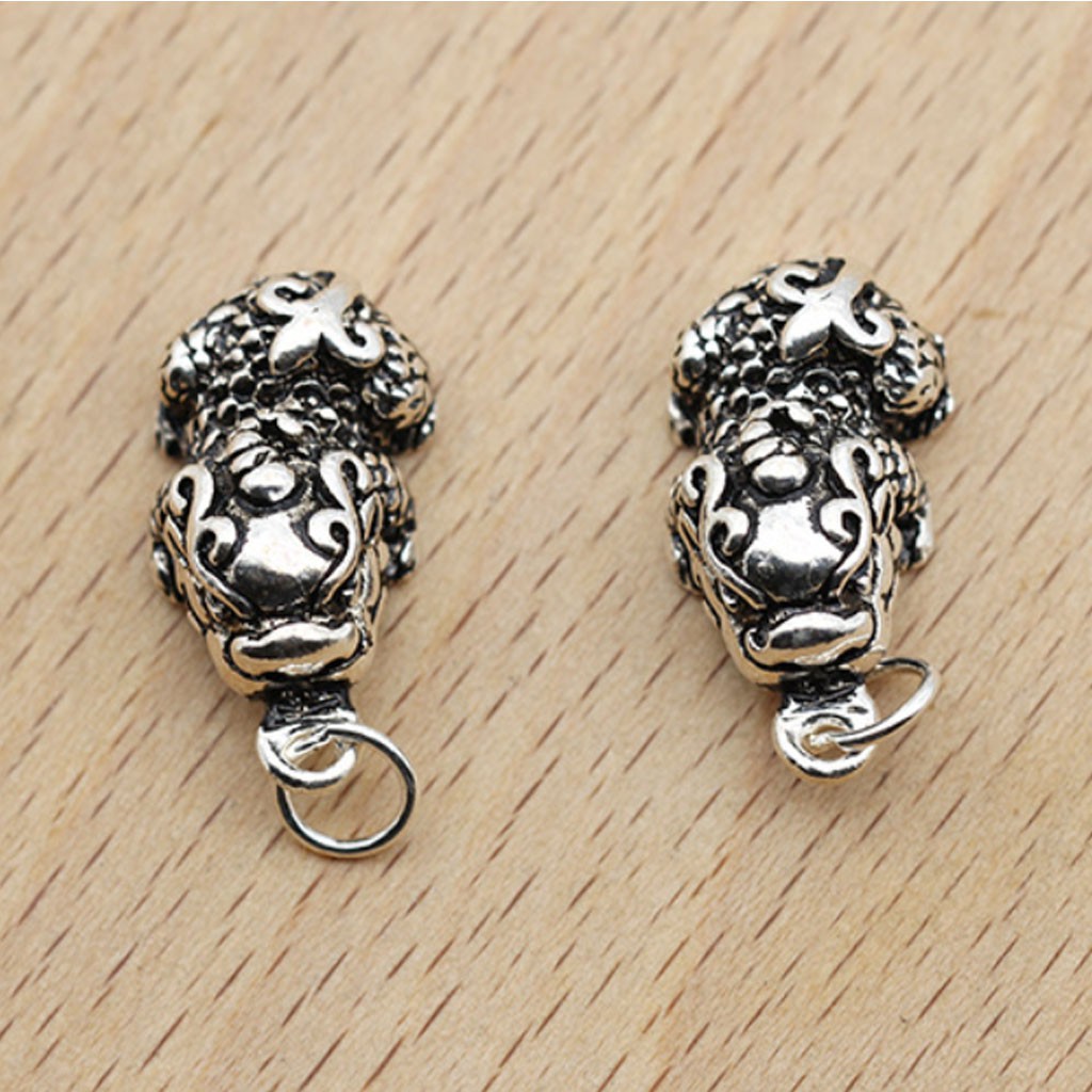 Charm bạc hình tỳ hưu treo - NQ Jewelry