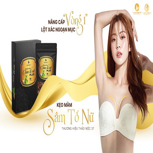 5 hộp Kẹo Mầm Sâm Tố Nữ Plus X2 Thảo Mộc 37