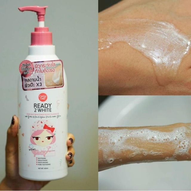 Sữa Tắm Trắng Da Cathy Doll Ready 2 White One Day Whitener Body Cleanser (500ml)