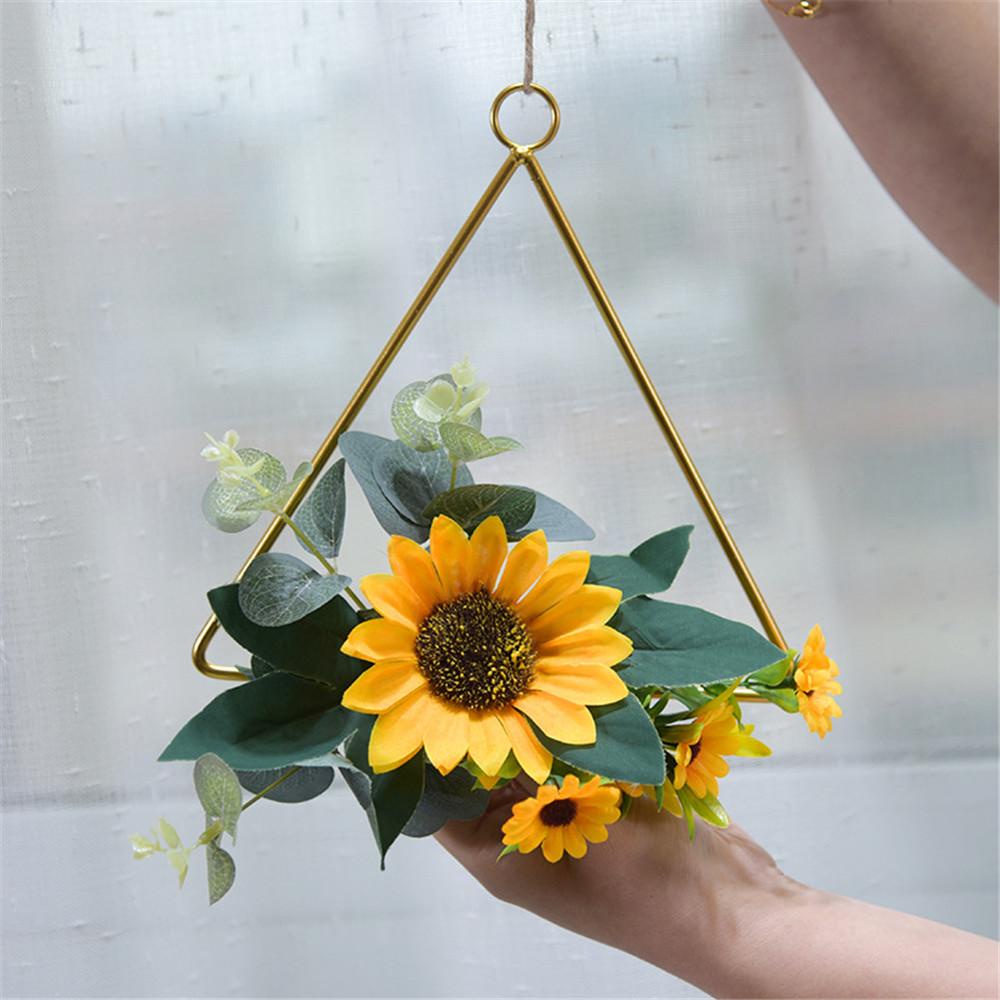 Vòng Hoa Hướng Dương Bằng Kim Loại Dùng Trang Trí Độc Đáo