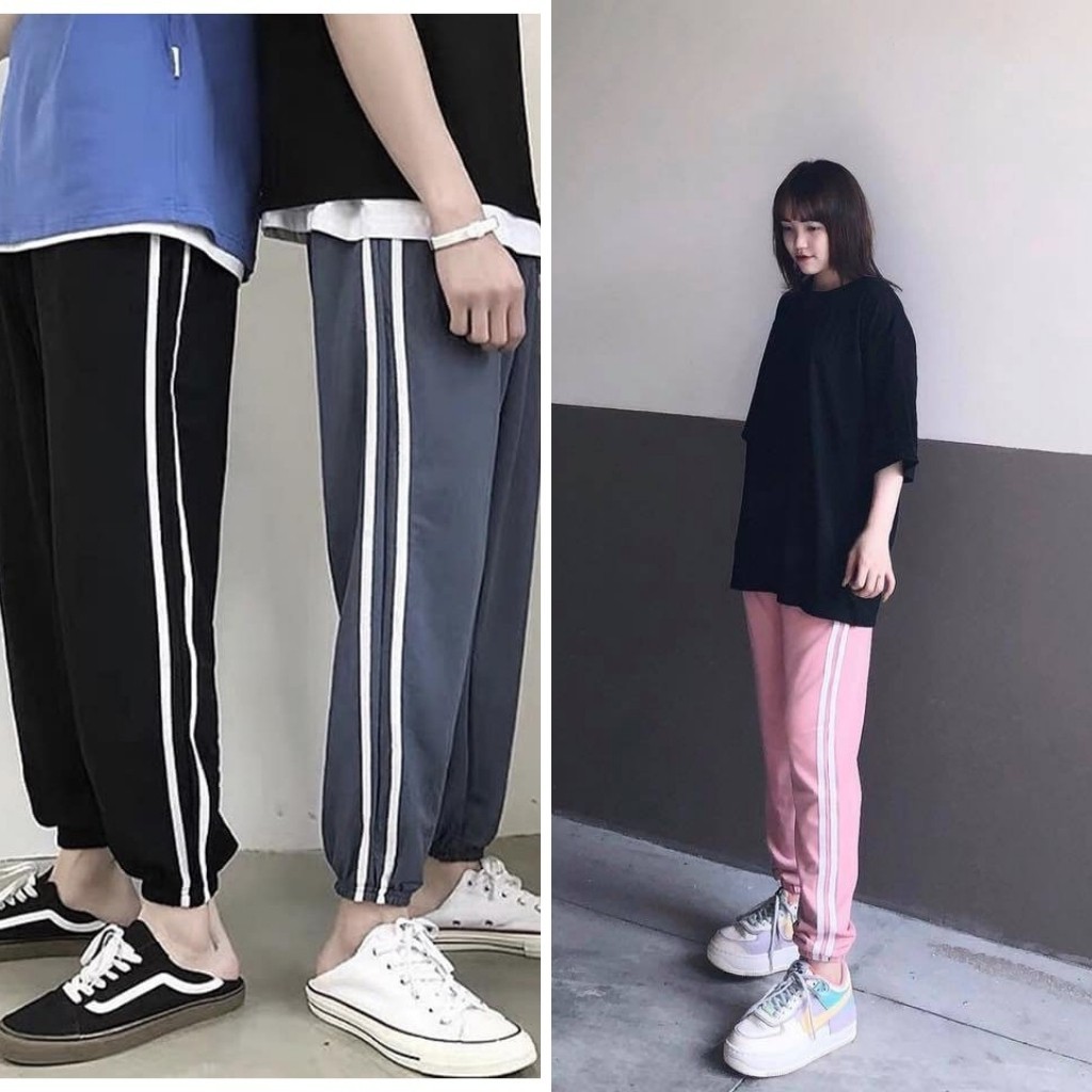 Combo Quần Áo Thể Thao Unisex We Bare Bears Gấu Trắng S40, Set Quần Jogger Phối Với Áo Thun Cho Nam Và Nữ