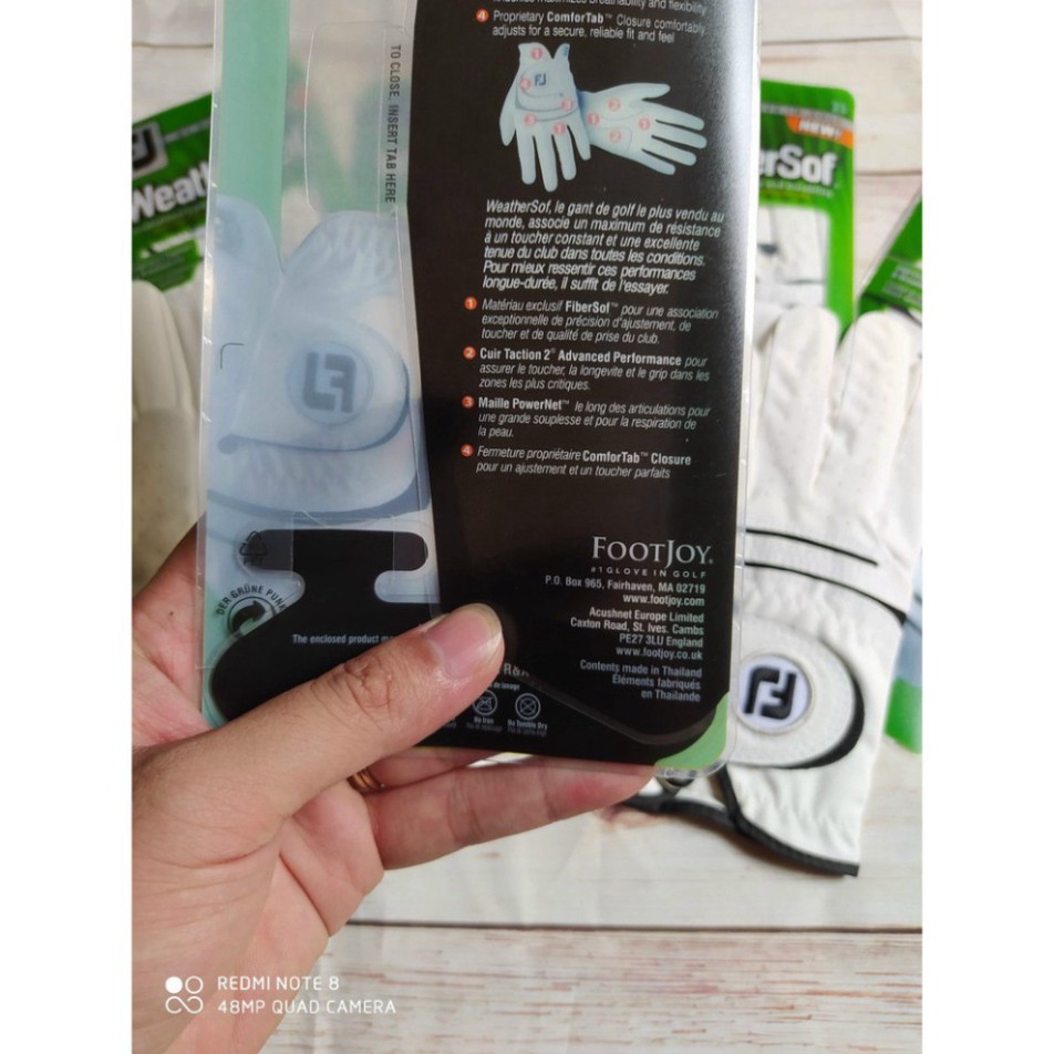 [ GIÁ CỰC SỐC ] Găng tay da đánh golf FOOTJOY đủ 2 màu đen trắng (1 chiếc) [ KHO SỈ GOLF ]