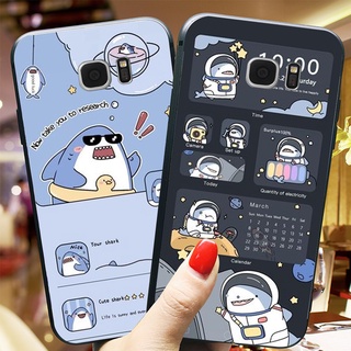ốp lưng điện thoại Samsung s6 / s6 edge / s7 / s7 edge bộ cá mập shack đu đu đu xanh
