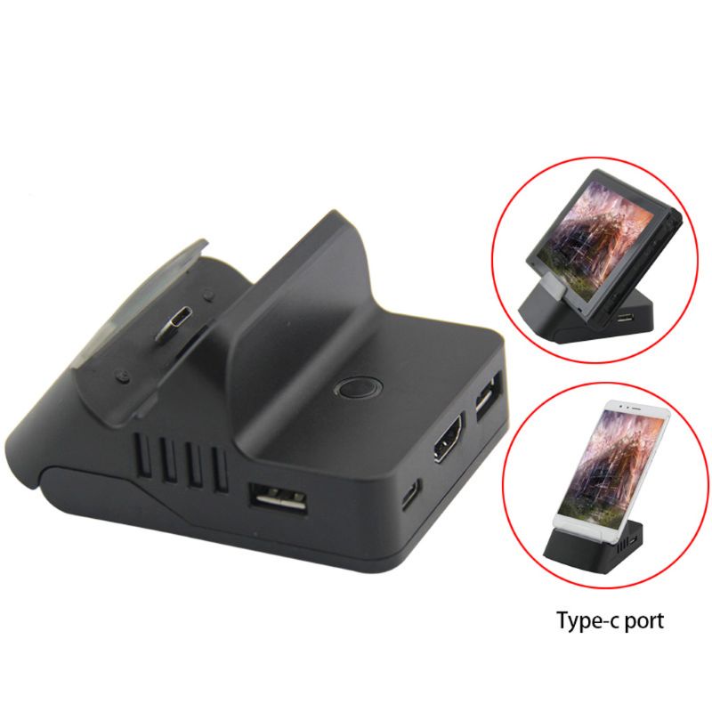 Đế Sạc Đứng Chuyển Đổi Video Với Cổng Type-C USB Kép Cho Switch