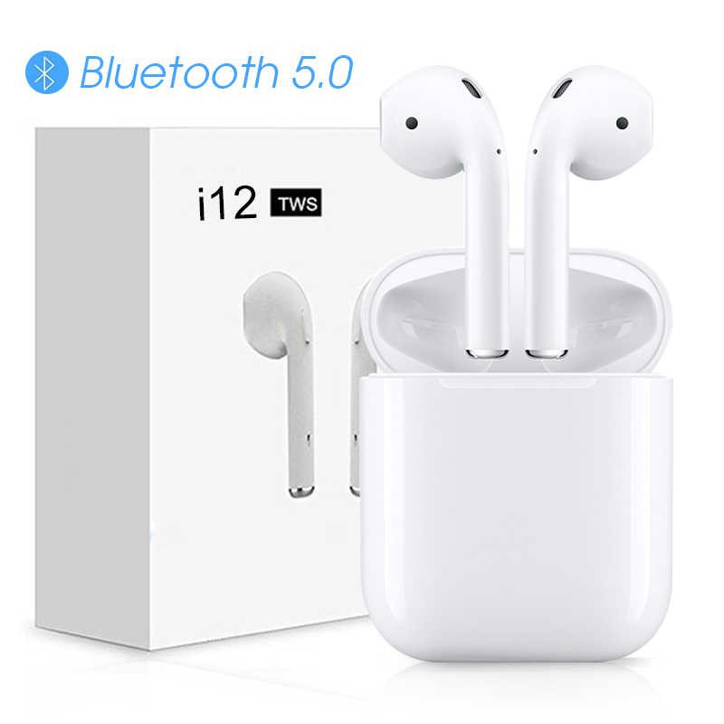 (GIÁ SẬP SÀN) Tai Nghe Bluetooth mini I12 TWS Công nghệ Cảm Biến Vân Tay