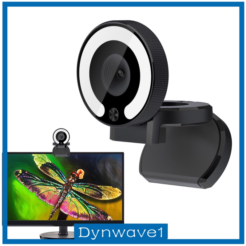 [DYNWAVE1] 1080P Webcam with Light Face Cam for Laptop Desktop Streaming Gaming