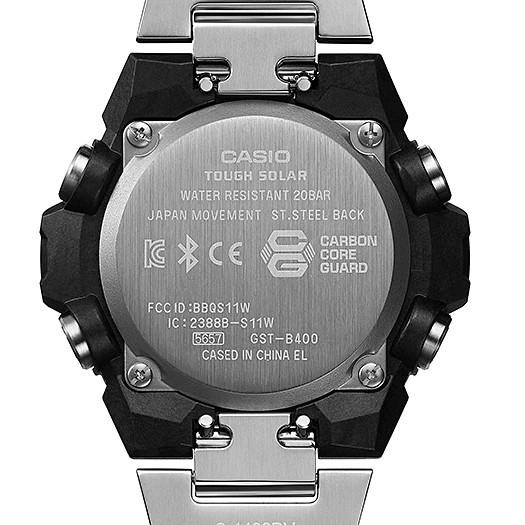 Đồng Hồ Casio Nam Dây Thép Không Ghỉ GSHOCK GST-B400D-1ADR Chính Hãng