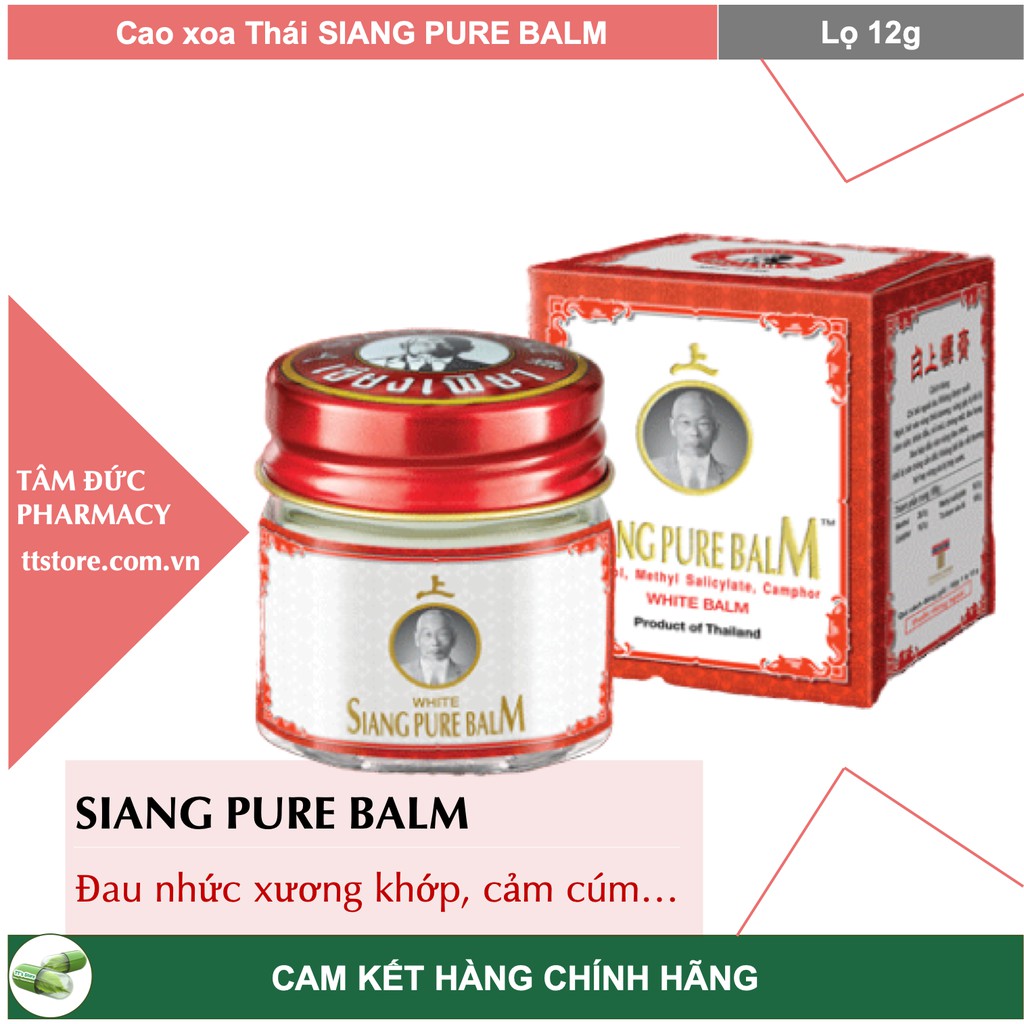 Dầu cù là ông già Thái Lan / Cao xoa ông già Thái Lan / SIANG PURE BALM [Lọ 12g]