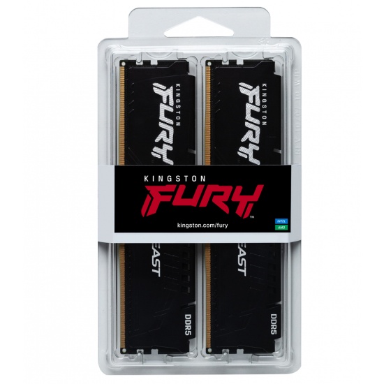Ram Kingston FURY Beast DDR5 bus 4800-6000MHz 32G (2*16GB) KF552C40BBK2-32