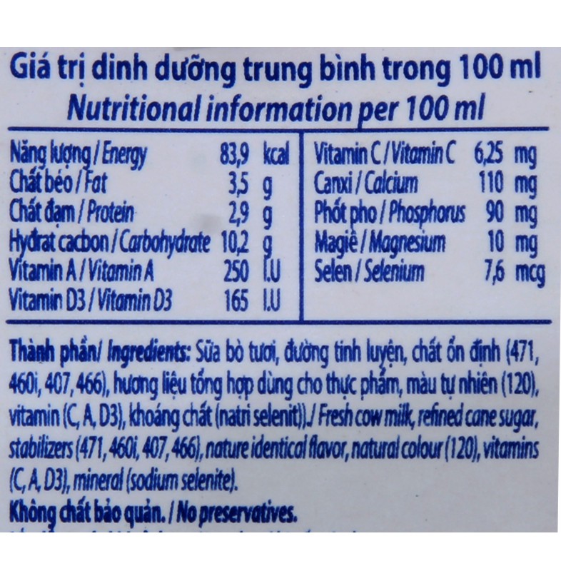 [CHÍNH HÃNG] Sữa Tươi Tiệt Trùng Vinamilk 100% Hương Dâu Thùng 48 Hộp x 110ml