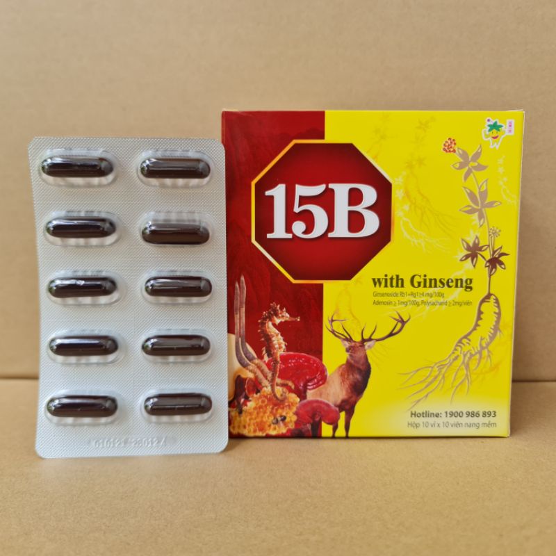 Viên uống bổ sung Vitamin 15B ginseng 100 viên | Thế Giới Skin Care