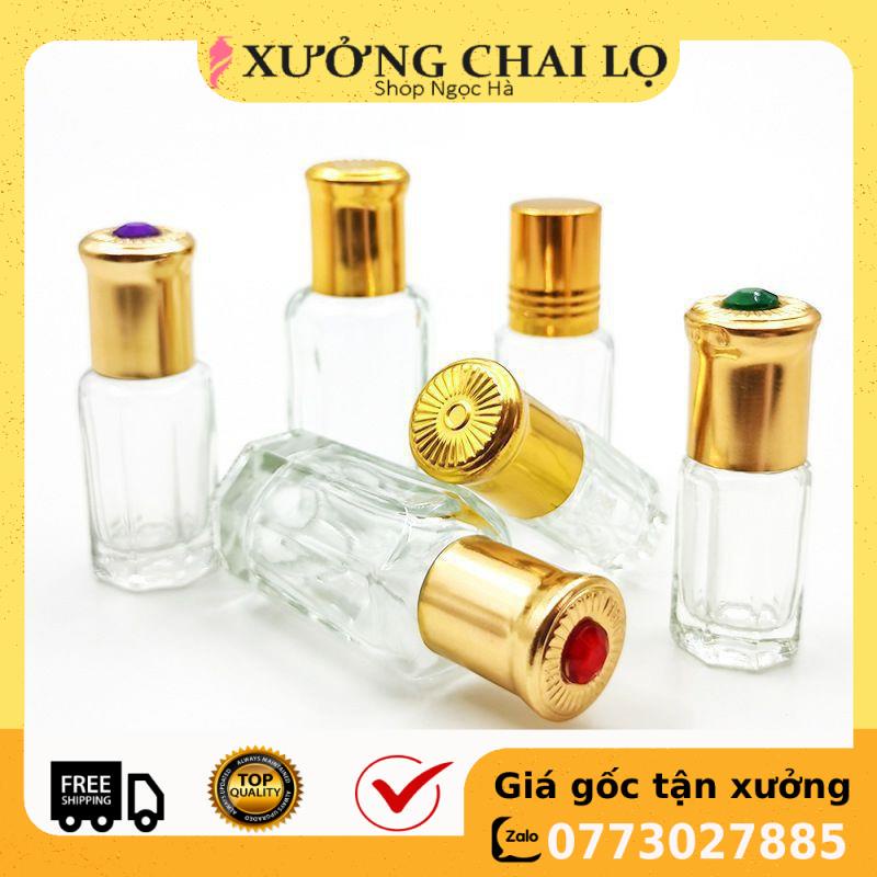 [GIÁ RẺ NHẤT] Lọ Chiết Nước Hoa Dubai ❤ [3ml,6ml] Vỏ lọ bi lăn Ruby rỗng đựng dầu thơm , phụ kiện du lịch