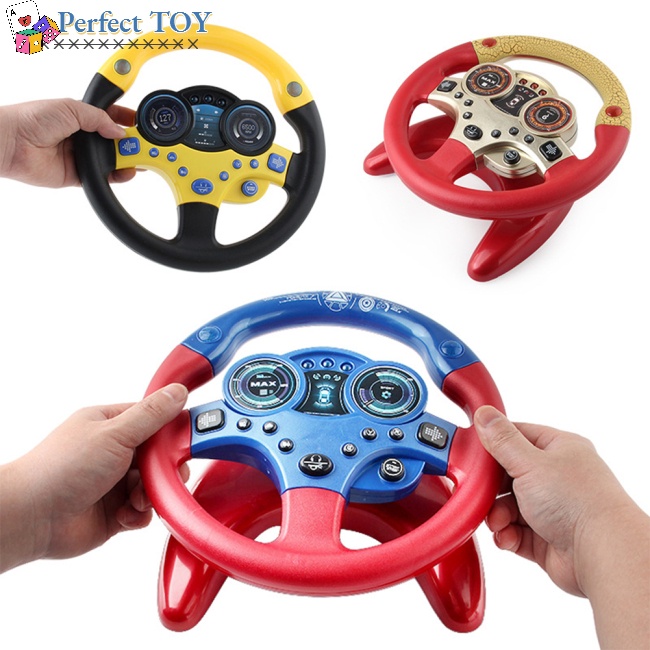 Đồ Chơi Mô Phỏng Vô Lăng Xe Hơi Có Đèn Và Nhạc Giáo Dục Cho Trẻ Em