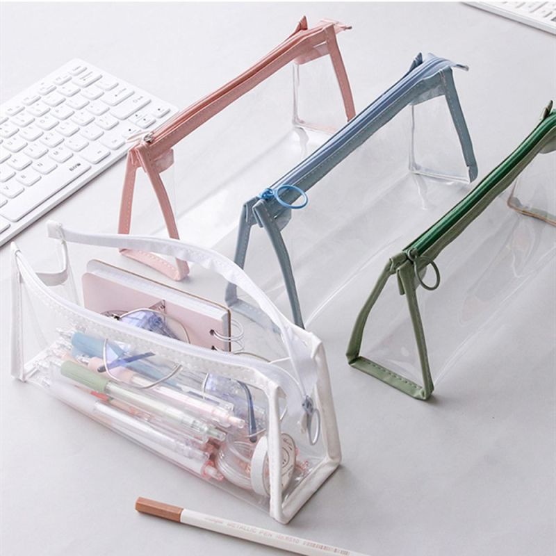 Túi đựng bút bằng tpu trong suốt sức chứa lớn phong cách hàn quốc