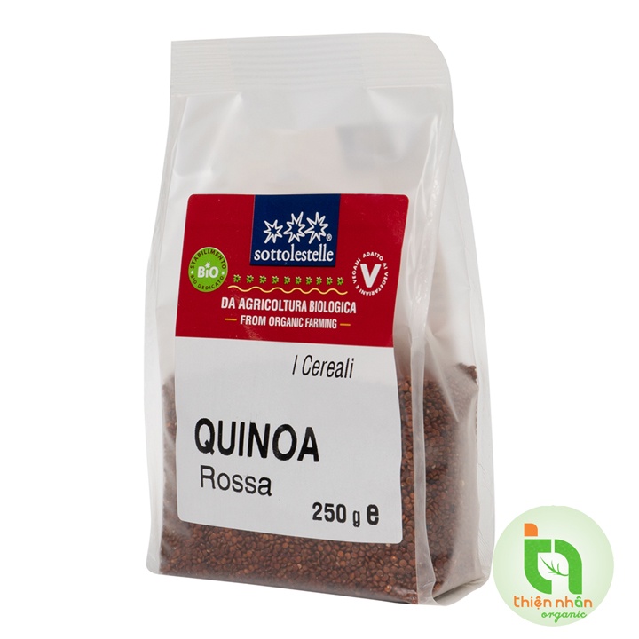 Date 07/09/2022 - Hạt diêm mạch quinoa đỏ hữu cơ Sottolestelle 250g Organic red quinoa