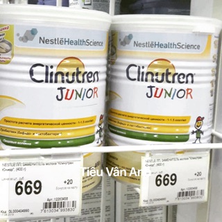 Sữa béo Nga Clinutren Junior 400g date 2020