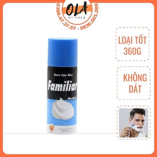 Kem Cạo Râu Tạo Bọt Familiar 360g Chai To - mỹ phẩm ola