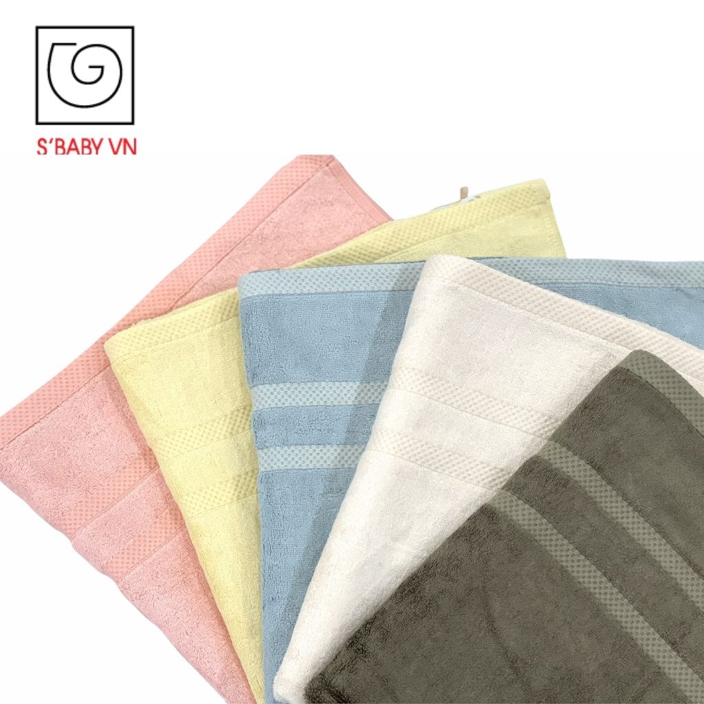 Khăn Tắm Sợi Tre S'BABY 60x120cm Theo Tiêu Chuẩn Xuất Nhật, An Toàn Cho Da - 8936137960141