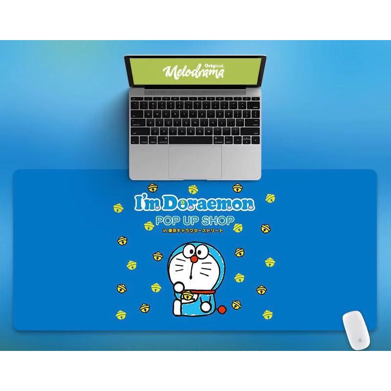 Tấm lót chuột và bàn phím máy tính cỡ lớn hình Doraemon