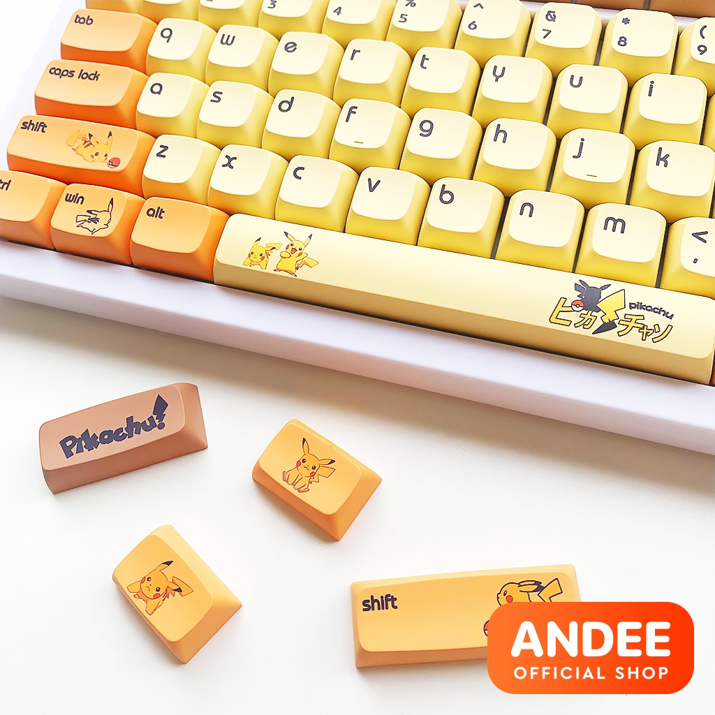 Keycap nút bàn phím XDA Pikachu - Mèo Chi - Doraemon - Cat Bitch nhiều màu dễ thương cho bàn phím cơ
