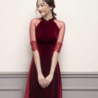 Áo dài nhung