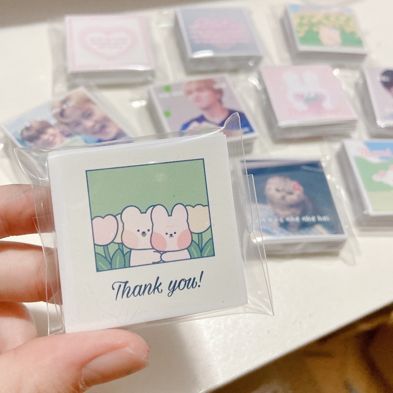 Gói 35 sticker dán niêm phong size 4x4cm