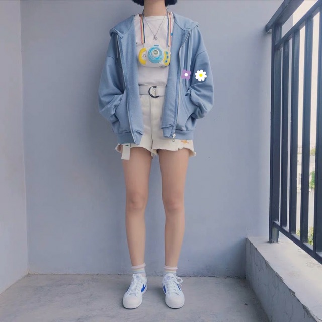 (SẴN XANH)Áo khoác ulzzang freesize |HÌNH THẬT Ở CUỐ| | BigBuy360 - bigbuy360.vn