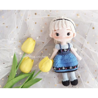 D-011 công chúa elsa, búp bê thủ công, búp bê handmade