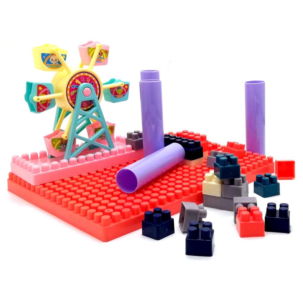 (FREE SHIP - MUA 1 TẶNG 1) BỘ ĐỒ CHƠI XẾP HÌNH GUỒNG QUAY - ĐỒ CHƠI Lego GHÉP HÌNH CHO BÉ