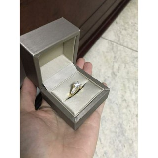 Hộp vuông da PU đựng nhẫn