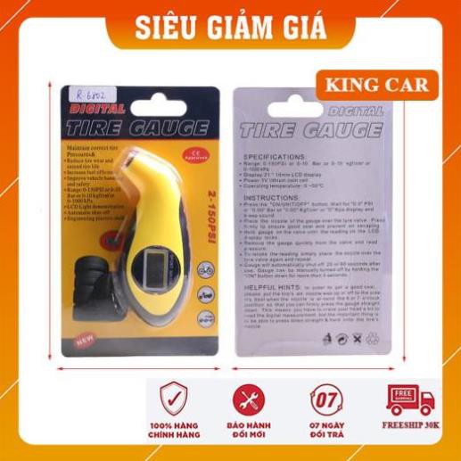 Đồng hồ đo áp suất lốp ô tô cảm biến điện tử thông minh có đèn led - Shop KingCar