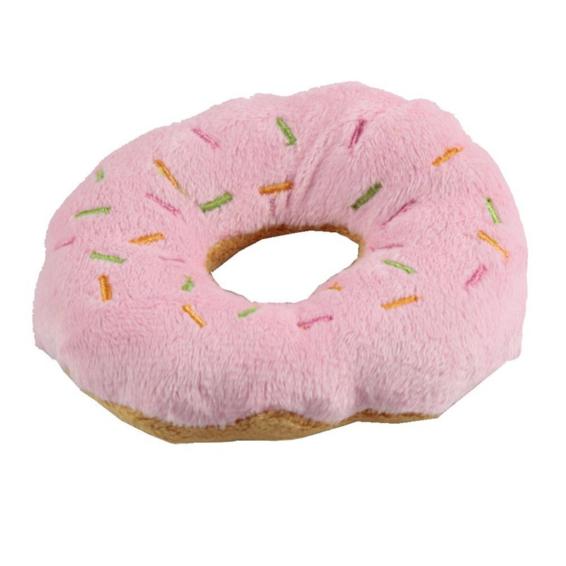 Đồ Chơi Hình Bánh Donut Phát Ra Âm Thanh Dùng Cho Thú Cưng