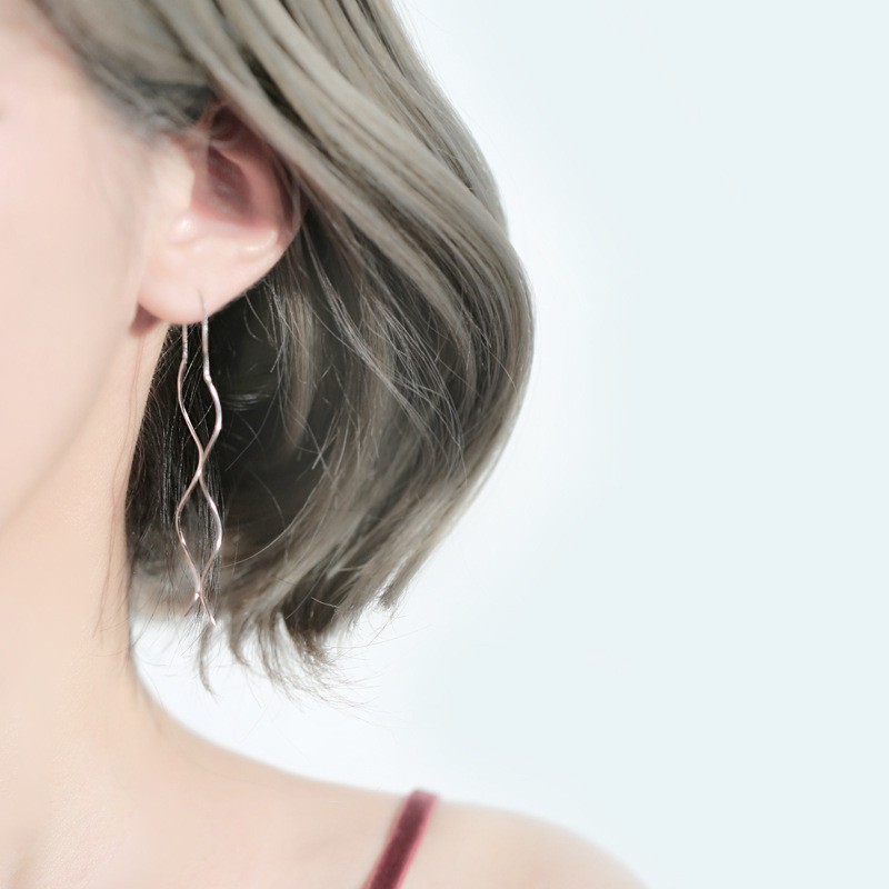 Bông tai dáng dài phối tua thời trang phong cách Hàn Quốc dành cho nữ A769