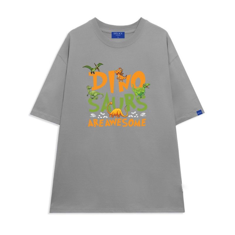 Áo thunCottonfull size  tay ngắn Dino Saurs