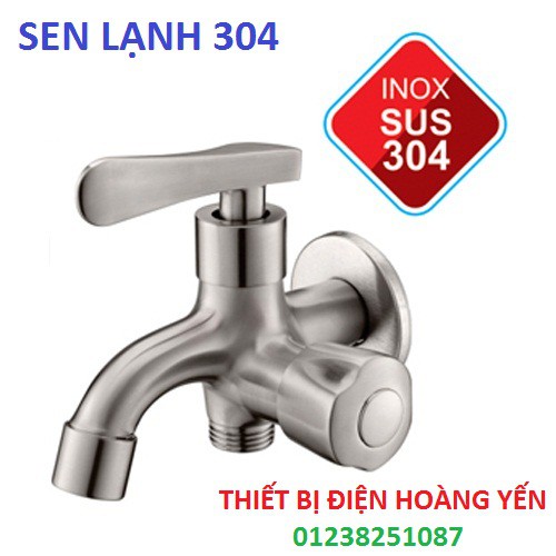 Vòi Sen Củ Sen Tắm Lạnh Inox SUS 304