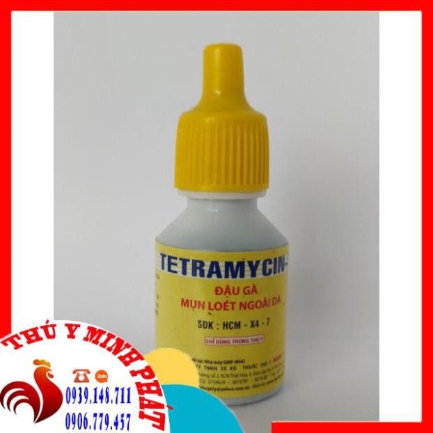 TETRAMYCIN D ĐẬU GÀ MINH HUY LỌ 10ML