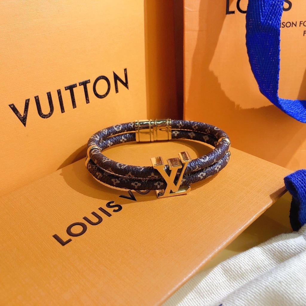 LOUIS VUITTON Vòng Tay LV Bằng Thép Thời Trang Đơn Giản Cho Nam Và Nữ