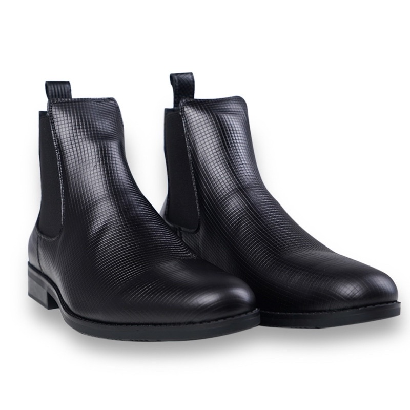 Giày Chelsea Boot Nam Da Bò thật dập vân, kiểu dáng đẹp thời trang, tăng chiều cao