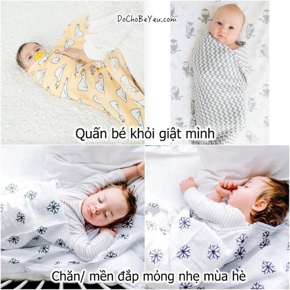 Khăn Aden Anais đa năng 100% Sợi Tre Hàng Loại 1 (Cho chọn mẫu)