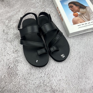 Giày xăng đan dép sandal đen đế bằng-sandal đồng nai