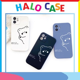 Ốp lưng iphone vuông gấu hello 5/5s/6/6plus/6s/6splus/7/7plus/8/8plus/x/xr/xs/11/12/pro/max/plus/promax