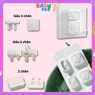 Nút Bit Ổ Điện/Bịt Ổ Điện Hình Gấu Chống Giật ,Chống Cháy, An Toàn Cho Bé