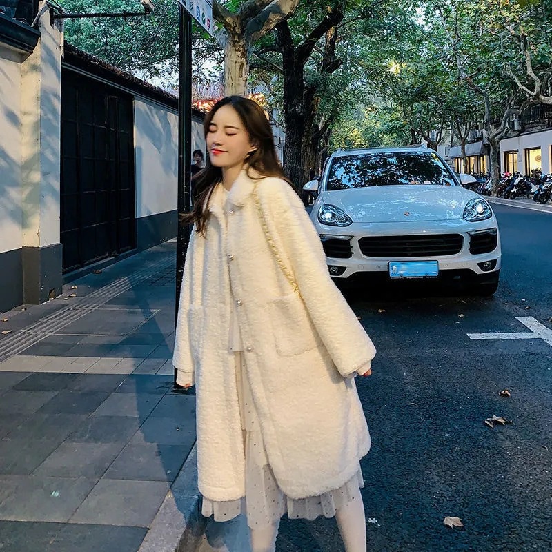 IELGY    Áo Khoác Dáng Rộng Thời Trang Hàn Quốc Dành Cho Nữ