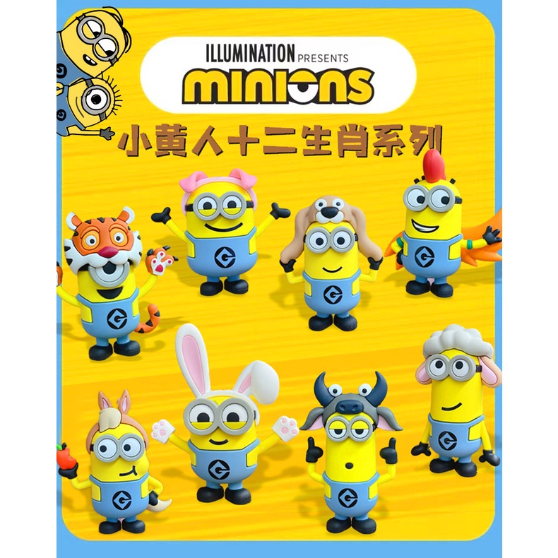Móc chìa khoá minion 12 con giáp (12 zodiac minion key chain)
