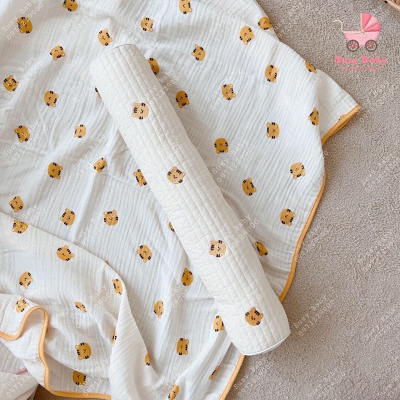 Gối ôm gác chân xô organic xuất hàn cho bé