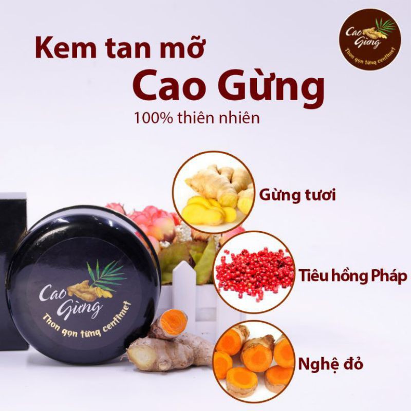 Kem Tan mỡ Cao Gừng Chính hãng Thiên Nhiên Việt