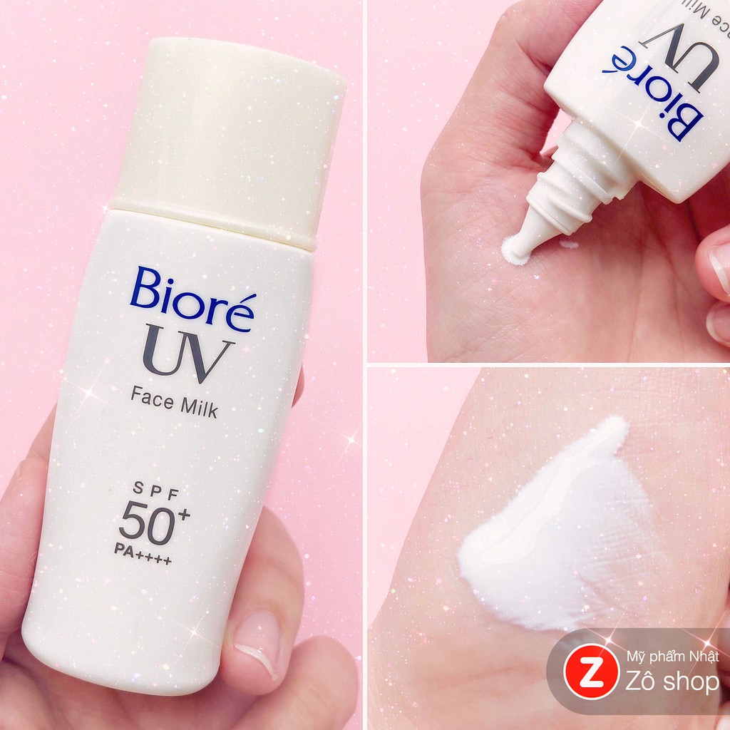 Kem chống nắng kiềm dầu - Biore UV Face Milk SPF 50+ PA++++ (30ml)