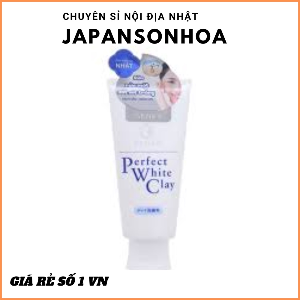Sữa rửa mặt tạo bọt chiết xuất đất sét trắng Senka Perfect White Clay 120gCHÍNH HÃNG Làm sạch bụi bẩn và bã nhờn
